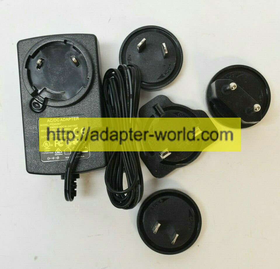 *100% Brand NEW* PS24VINT RWX02-ADCW-240100Z 24V 1000mA AC/DC Power Adatper Supply Free shipping!